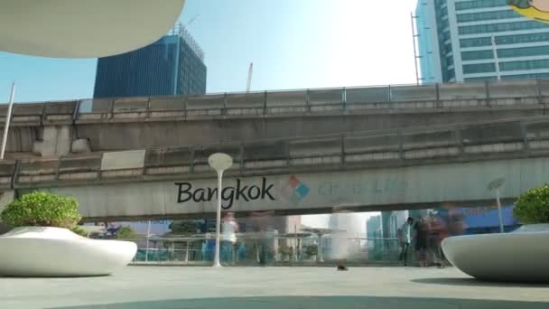 Bangkok Taki Hayat Süreleri Bangkok Taki Pathumwan Kavşağı Üzerinde Siyam — Stok video