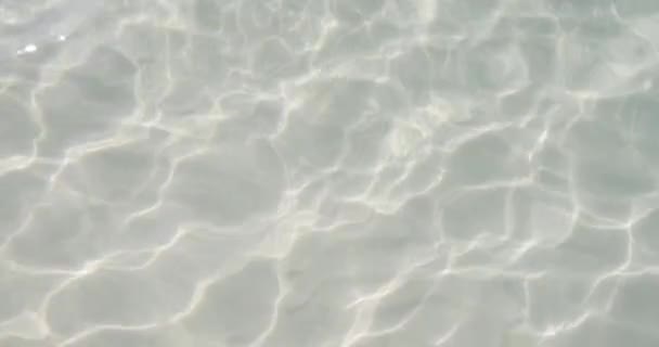 Kumda Yüzeyi Dokusu Yavaş Hareket Temiz Beyaz Kumlar Dalgalanmalar Dalgalar — Stok video