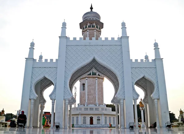 Bela Manhã Grande Mesquita Baiturrahman Aceh Indonésia Baiturahman Mesquita Uma — Fotografia de Stock