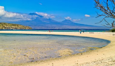 Manzaralı Tropik Cennet Sahili, Menjangan Adası, Bali, Endonezya Menjangan Adası, Bali 'de bir cennet.
