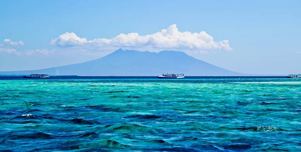 Blauer Ozean Insel Und Himmel Menjangan Island Bali Indonesien Schöne — Stockfoto