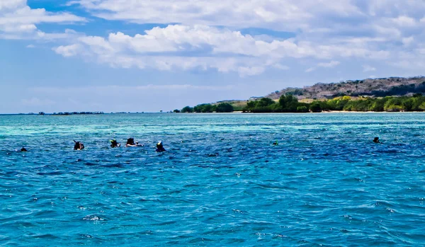 Oceano Blu Isola Cielo Isola Menjangan Bali Indonesia Bella Natura — Foto Stock