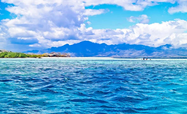Blue Ocean Island Sky Menjangan Island Bali Indonesia Beautiful Nature — Stock Photo, Image