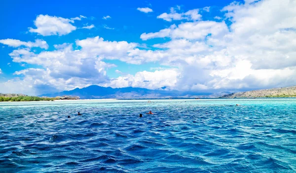 Blauer Ozean Insel Und Himmel Menjangan Island Bali Indonesien Schöne — Stockfoto