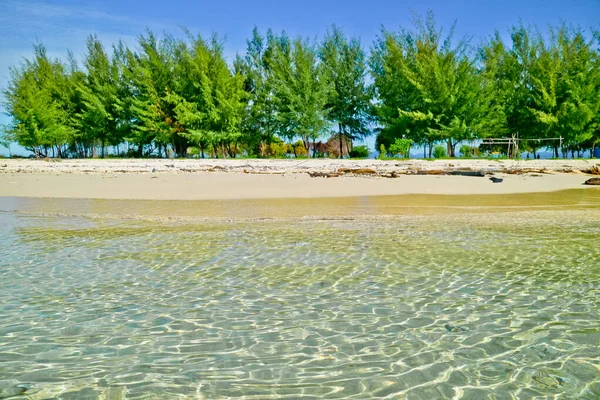 Vista Panorâmica Uma Bela Praia Tropical Dokokayu Island Gorontalo Indonésia — Fotografia de Stock