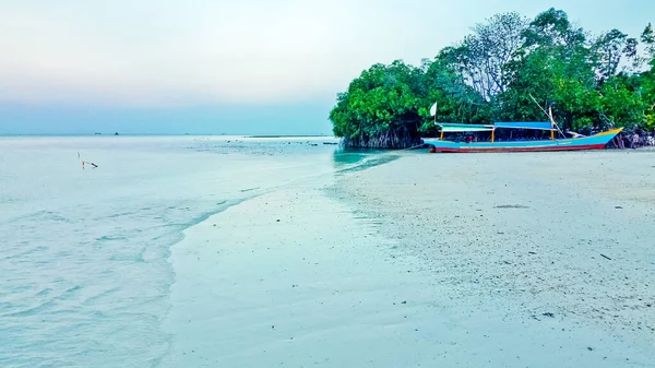 Scenic View Tropical Paradise Beach Pahawan Island Lampung Sumatera Indonesia — Stock Photo, Image