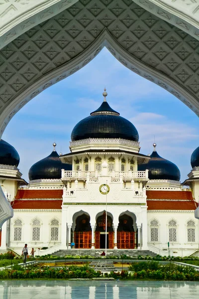 Baiturrahman Mosque Aceh Indonesiabaiturahman Mosque Historic Mosque Witnessed Awesomeness 2014 — Stock Photo, Image