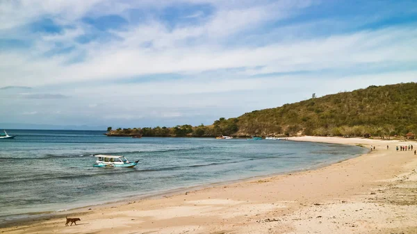 Ομορφιά Του Ροζ Παραλία Στο Lombok Ινδονησία Tangsi Beach Είναι — Φωτογραφία Αρχείου