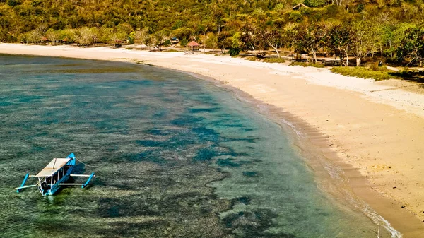 Bellezza Della Spiaggia Rosa Lombok Indonesia Tangsi Beach Una Delle — Foto Stock