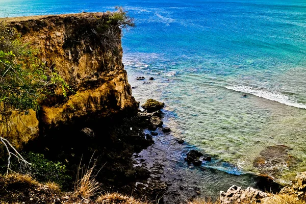 Piękno Różowej Plaży Lombok Indonezja Tangsi Beach Jest Jedną Trzech — Zdjęcie stockowe