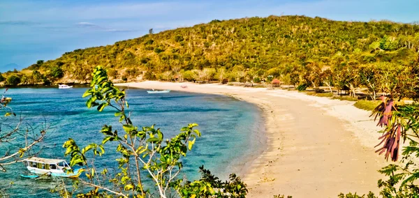 Ομορφιά Του Ροζ Παραλία Στο Lombok Ινδονησία Tangsi Beach Είναι — Φωτογραφία Αρχείου