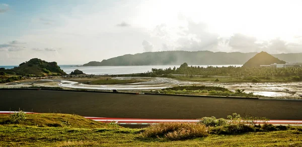 Circuit Moto Sur Circuit Mandalika Indonésie Mandalika Circuit Est Récent — Photo