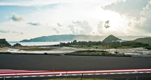 Moto Rennstrecke Auf Dem Mandalika Circuit Indonesien Mandalika Circuit Ist — Stockfoto