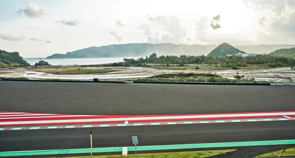 Moto Rennstrecke Auf Dem Mandalika Circuit Indonesien Mandalika Circuit Ist — Stockfoto