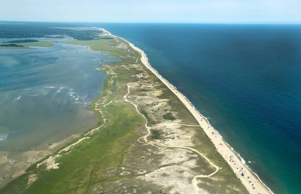 Noset Beach Orleans Cape Cod Aerial — стоковое фото