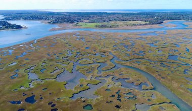Eastham 'daki Nauset Bataklık Havalimanı, New England' daki Cape Cod.