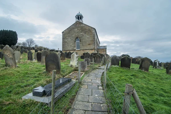 Entrada Cementerio Fylingdales Stephen Old Church North Yorkshire Reino Unido — Foto de Stock