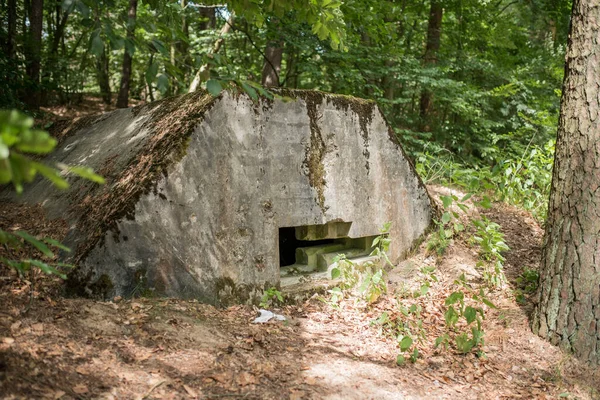 Bunker Combate Alemão Usado Durante Segunda Guerra Mundial Polônia — Fotografia de Stock