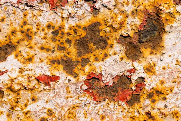 Chipped paint rusty textured metal background — Stock Photo, Image