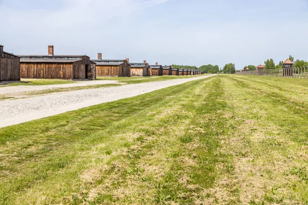 Στρατόπεδο Συγκέντρωσης Άουσβιτς Μπιρκενάου Μνημείο Ολοκαυτώματος Oswiecim Πολωνία Μαΐου 2022 — Φωτογραφία Αρχείου