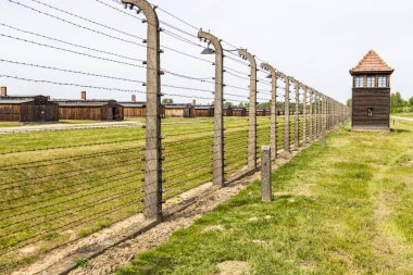 Auschwitz-Birkenau toplama kampı. Soykırım anıtı. Oswiecim, Polonya, 16 Mayıs 2022.