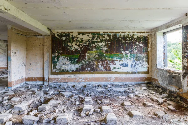 Abandoned Secret Soviet Union Military Ghost Town Irbene Latvia — Stock Fotó