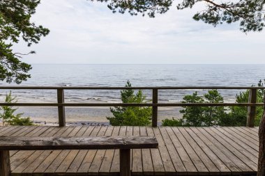 Observation platform near the Baltic sea in Latvia.