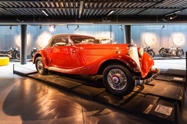 Mercedes-Benz 320 - Classic retro car. Riga motor museum. Riga, Latvia, 17 August 2022.