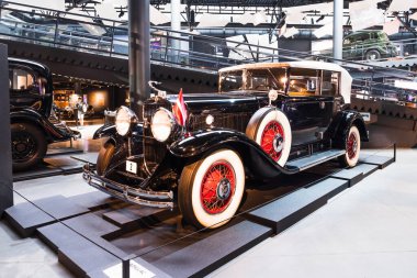 Cadillac V8 series 353 - Classic retro car. Riga motor museum. Riga, Latvia, 17 August 2022.