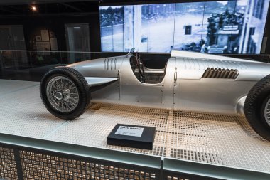 Auto Union typ C-D - Classic retro sports car. Riga motor museum. Riga, Latvia, 17 August 2022.