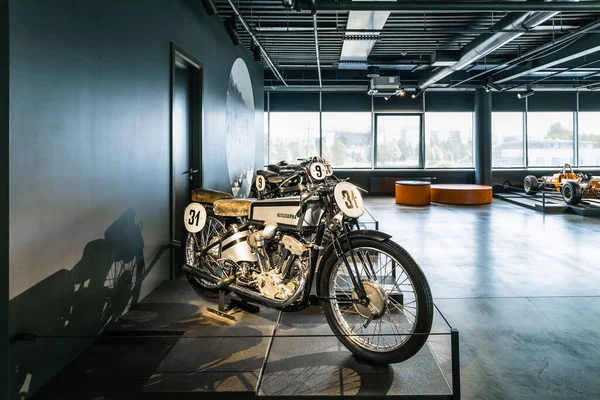 Husqvarna 500 Classic Retro Motorcycle Riga Motor Museum Riga Latvia — Stockfoto