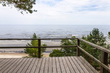 Viewpoint near the Baltic sea coast in Latvia.