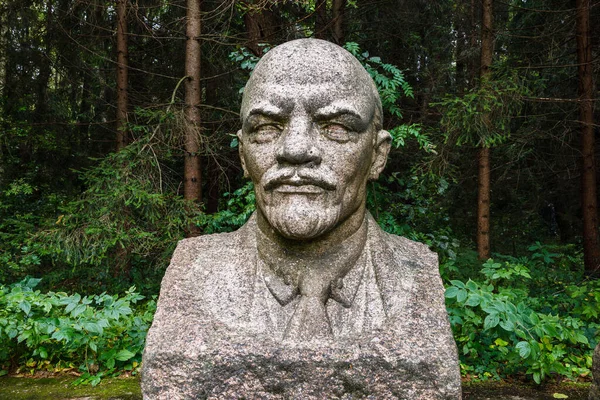 Buste Sculptural Lénine Leader Révolutionnaire Russe Druskininkai Lituanie Septembre 2022 — Photo
