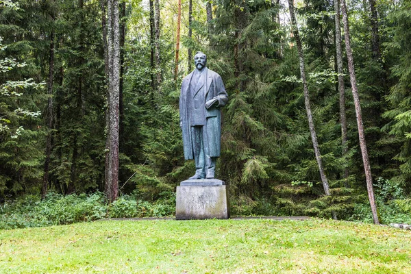 Monumento Kapsukas Ativista Político Comunista Lituano Druskininkai Lituânia Setembro 2022 — Fotografia de Stock