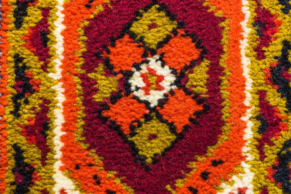 Retro Carpet Texture Hand Made Geometric Pattern — Stock Photo, Image