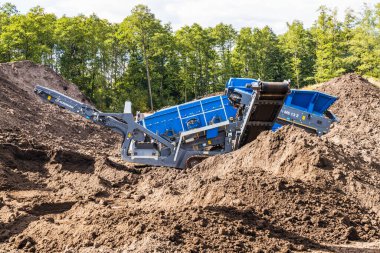 Mobil Tarama Makinesi - Kleemann Mobiscreen MS 13 Z. Alytus, Litvanya 4 Eylül 2022.