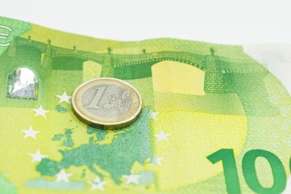 100 Euro Luk Banknota Euro — Stok fotoğraf