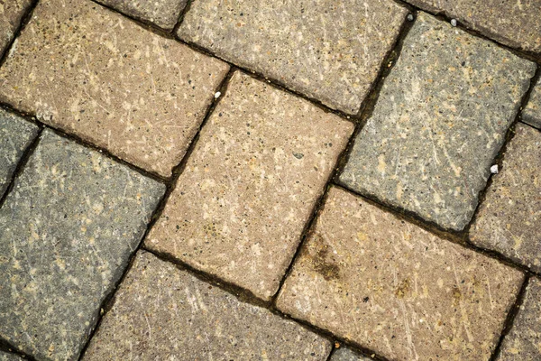 立方体石头背景 街道上的立方体石路 — 图库照片