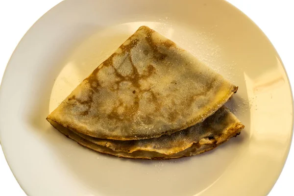Homemade Pancake Filled Jam — Stock Photo, Image