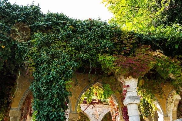 Сад Палацу Балчик Осінній День Резиденція Королеви Марії Румунської Побудований — стокове фото