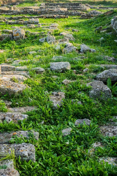 Sziklák Kaliakra Foki Erődből Bulgária — Stock Fotó