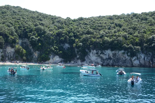 Syvota Grecia Agosto 2018 Laguna Azul Del Área Syvota Epiro — Foto de Stock