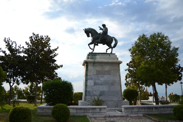Muhammad Ali Egitto Statua Kavala Grecia — Foto Stock