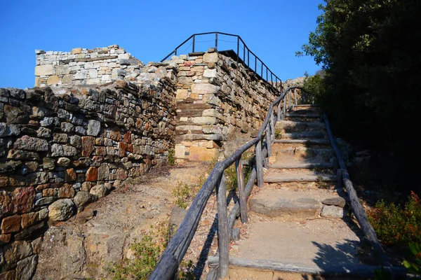 Beautiful Landscape Bay Aegean Sea Stagira Ancient Greek City Located — Stock Photo, Image