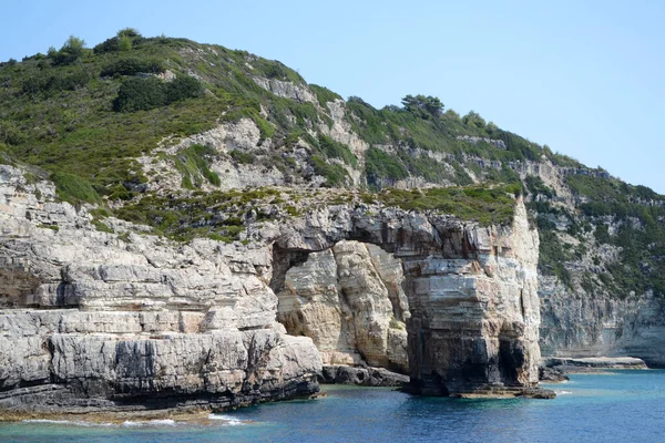 Blick Auf Den Tripitos Bogen Auf Der Insel Paxos Ionisches — Stockfoto