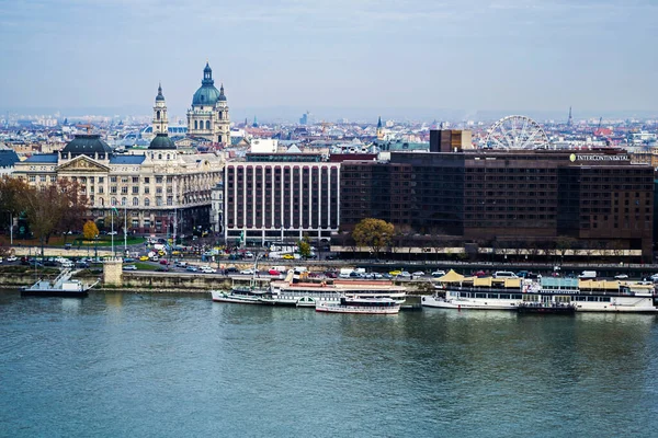 Budapest Hongrie Novembre 2019 Paysage Autre Côté Danube Pest Area — Photo