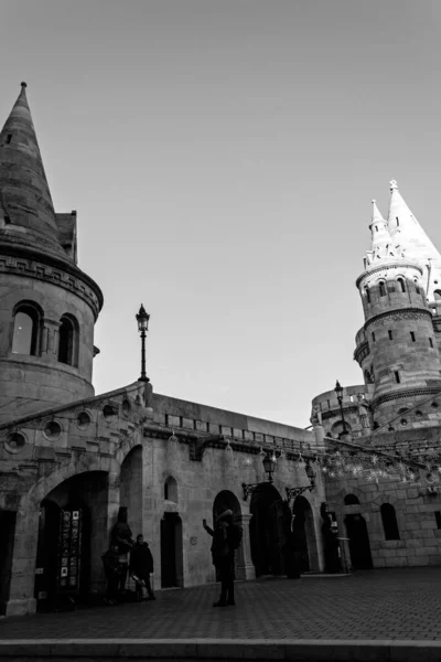 Budapest Hungary November 2019 Fisherman Bastion One Most Important Tourist — Stock Photo, Image