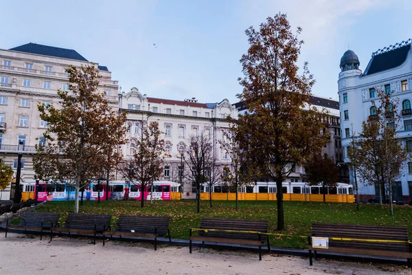 Budapest Ungheria Novembre 2019 Tram Ungherese Trasporti Pubblici — Foto Stock