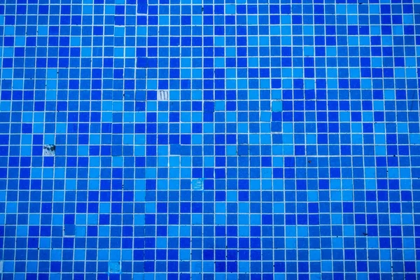Голубая Керамика Бассейна Квадратные Плитки Плиточный Фон — стоковое фото