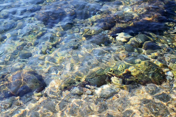 Steine Unter Wasser Ägäis — Stockfoto